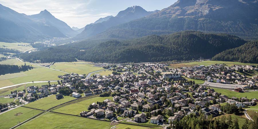 Walking in the pristine Engadine Valley